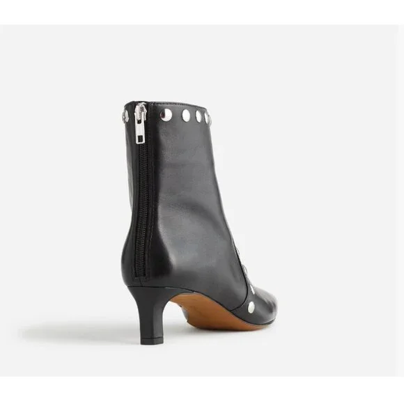 Madewell $218 The DImes Kitten Heel Boot Black Size 5.5 NR864 #102